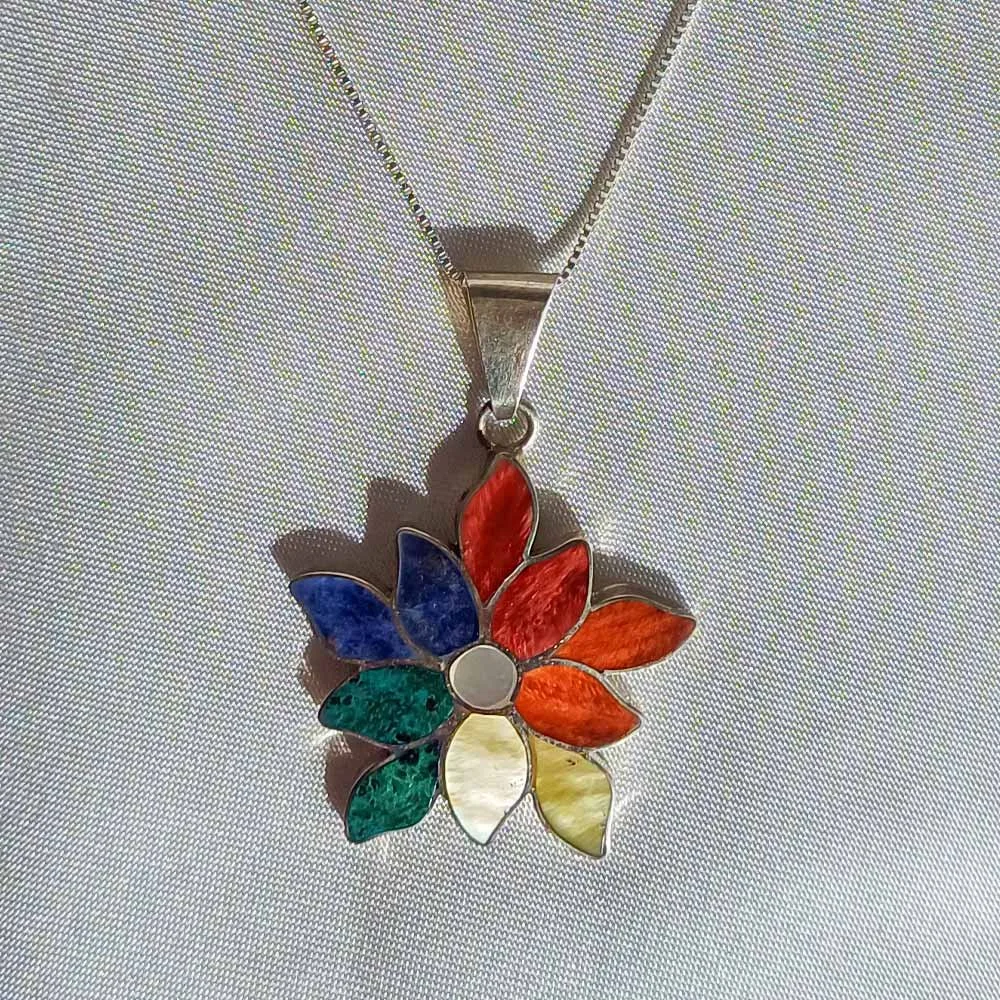 Chakra Rose Pendant