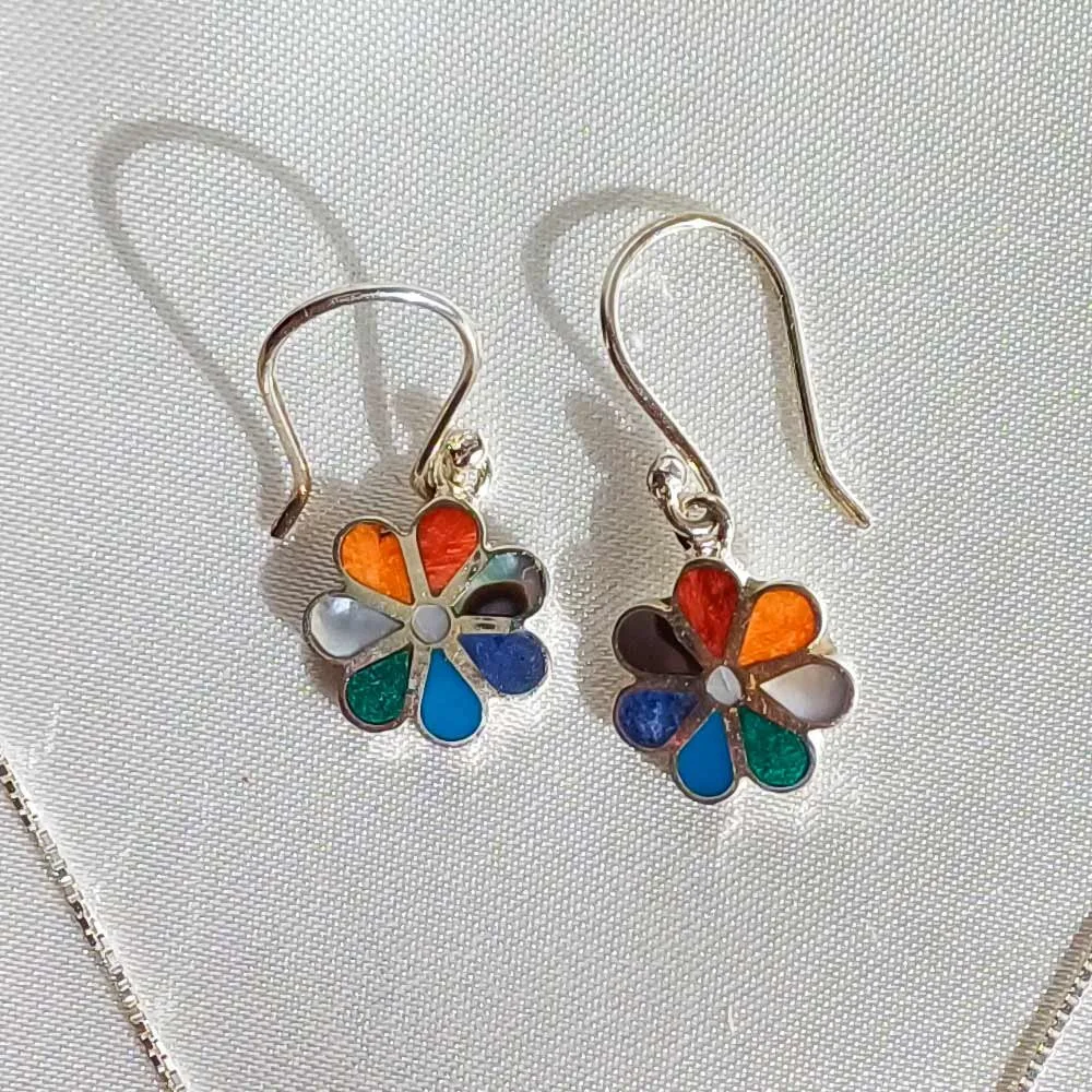 Daysi FLower Rainbow Earrings