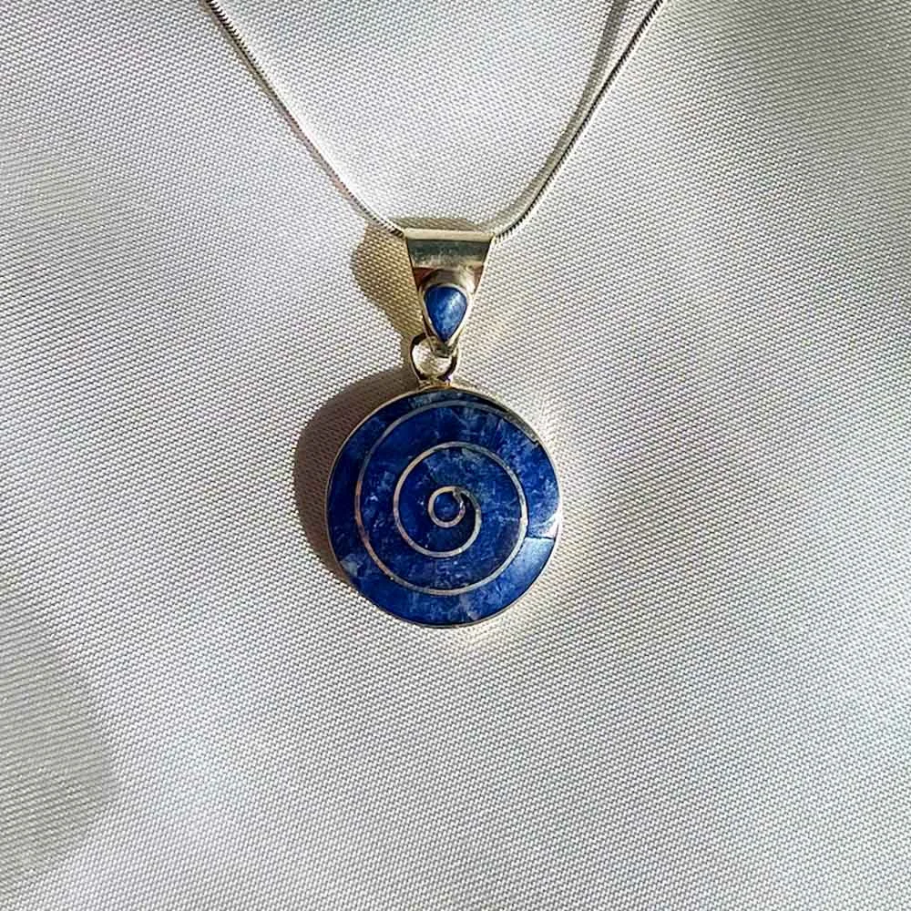 Spiral Sodalite Pendant (S)