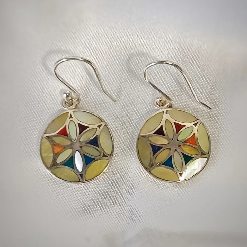 Mandala Rainbow Earrings