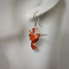 Hummingbird Coral Earrings