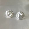 Spiral Mother Pearl stud Earrings (M)