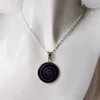 Spiral Sodalite Pendant