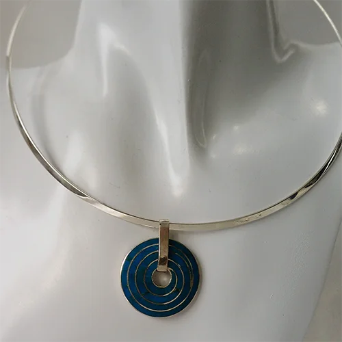 Spiral Abalone Unique Pendant