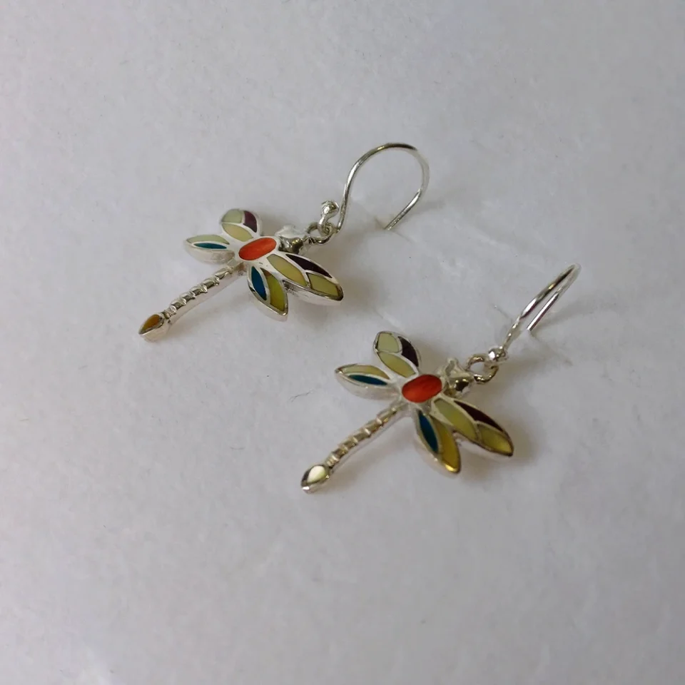 Dragon-fly Rainbow Earrings