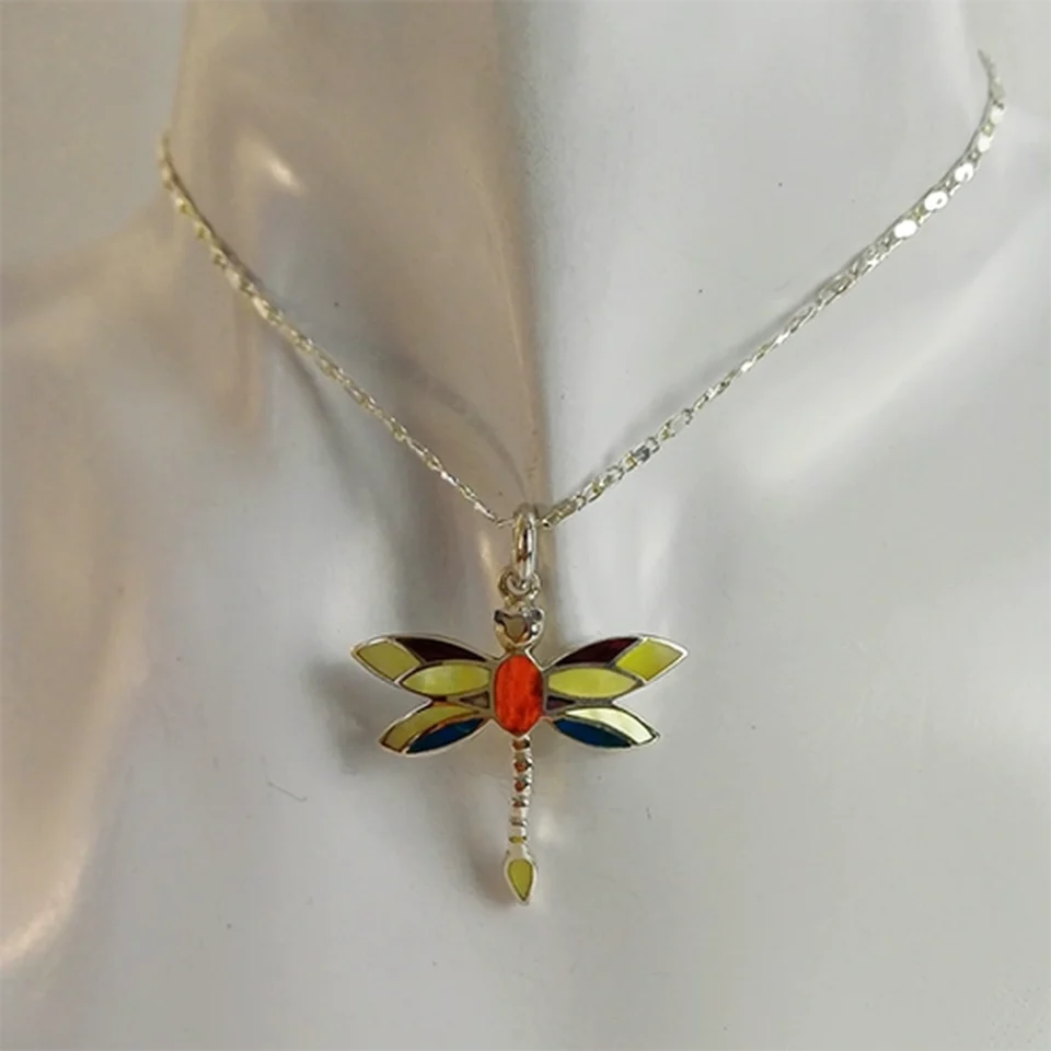 Dragon-fly Rainbow Pendant